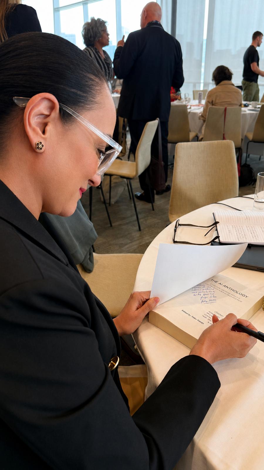 Dr. Lia Patricia Gallo-Urrego at the book signing